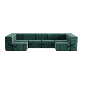 ambivalenz modulaire bank curt – u vorm – groen