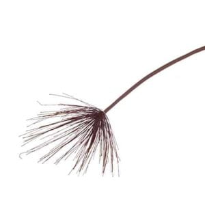 Cyperus kunstbloem rood