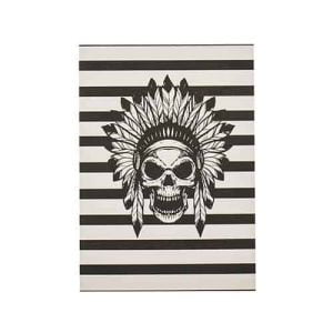 HouseVitamin kaart Indiaan skull | Zwart & wit | 10