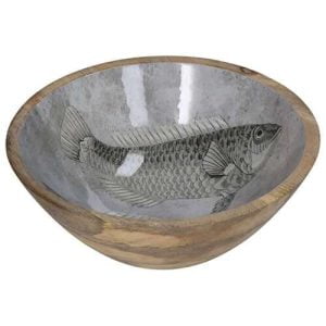 kersten bv houten schaal vis grijs