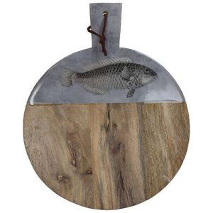 kersten bv houten snijplank vis grijs