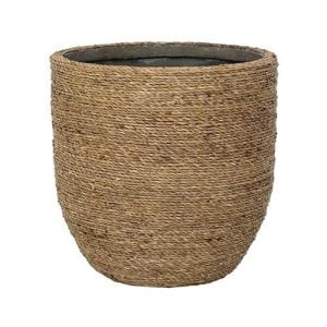 Pottery Pots bohemian bloempot Cody XS | Zeegras naturel | ø 17 x 15 cm