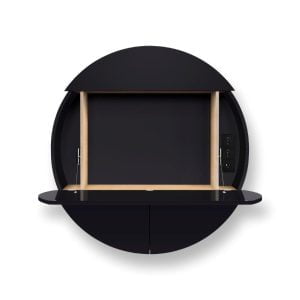 emko multifunctionele wandkast pill - extra - zwart