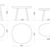 emko naïve bijzettafel – grijs – ø64 cm - Afbeelding 4