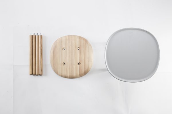emko naïve bijzettafel – grijs – ø64 cm - Afbeelding 6