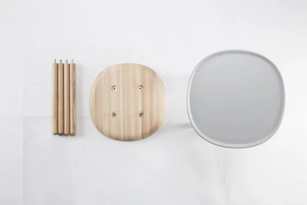 emko naïve bijzettafel – grijs – ø64 cm - Afbeelding 6