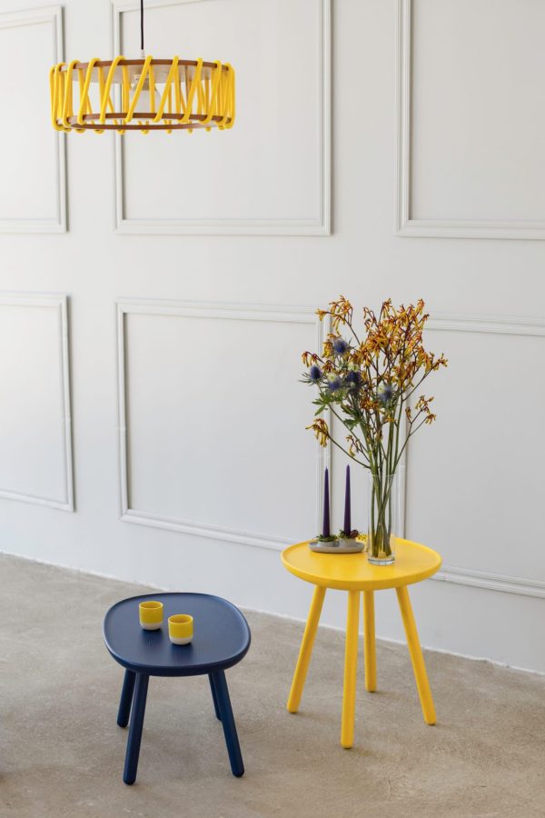 emko naïve bijzettafel – geel – ø45 cm - Afbeelding 6