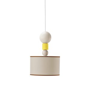 emko spiedino hanglamp - geel - ø24 cm