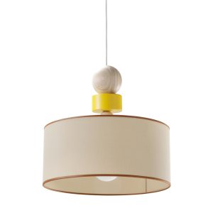 emko spiedino hanglamp - geel - ø40 cm