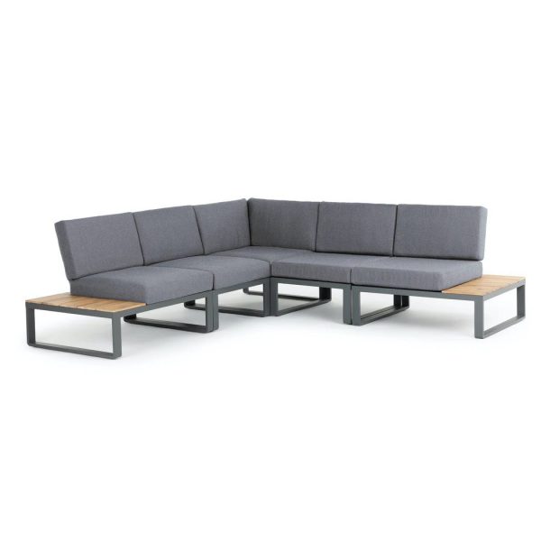 eurofar albufeira modulaire loungeset - antraciet - hoek lounge