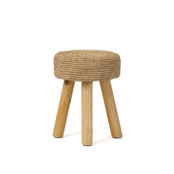 bazar bizar de raffia kruk - naturel