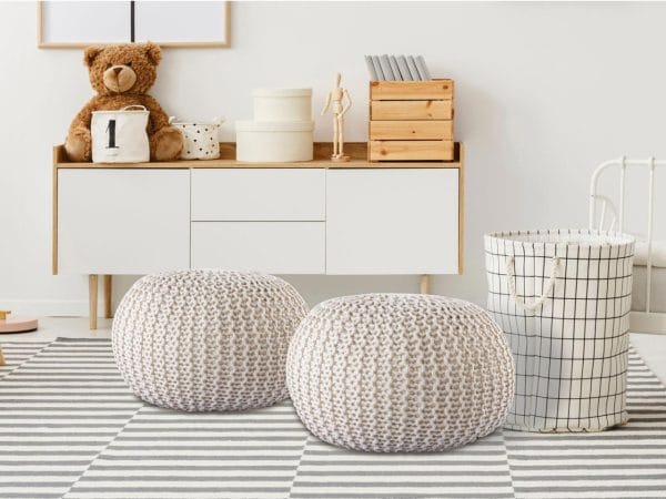 mvg voglrieder poef voor buiten – wit – ø 45 cm - Afbeelding 2