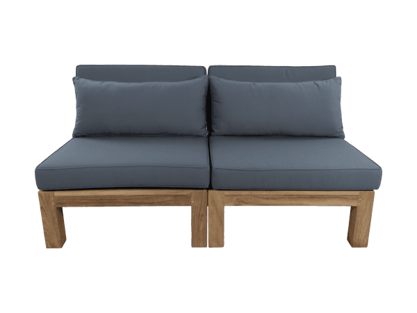 hsm collection loungeset aruba – 2delig – modulaire loungeset – naturel & grijs