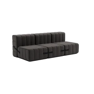 ambivalenz modulaire bank curt - 6 modules - grijs/bruin