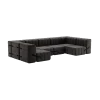 ambivalenz modulaire bank curt – 15 modules – grijs bruin
