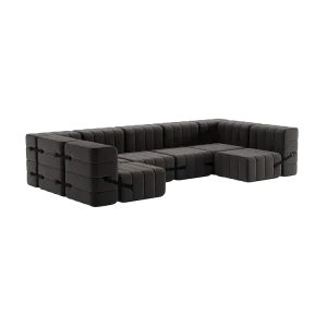 ambivalenz modulaire bank curt – 15 modules – grijs bruin