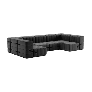 ambivalenz modulaire bank curt – 15 modules – donker grijs