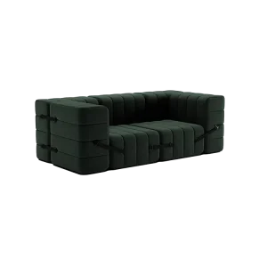 ambivalenz modulaire bank curt – 7 modules – donker groen