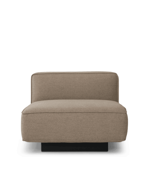 njordec utopia modulaire bank – element zonder arm – donker beige
