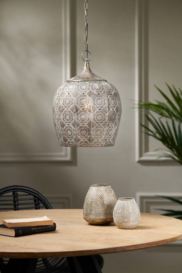 light & living hanglamp kadiri - bruin & goud - ø 31 cm - Afbeelding 2