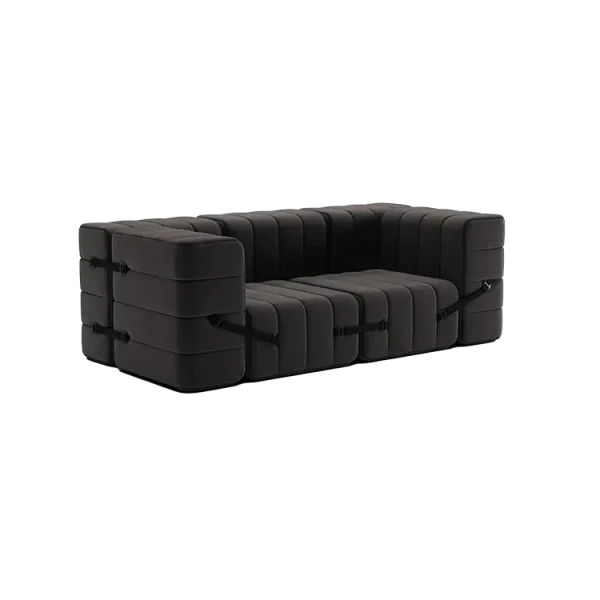 ambivalenz modulaire bank curt – 7 modules – grijs bruin