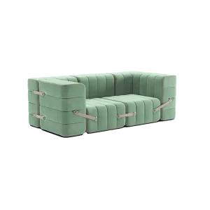 ambivalenz modulaire bank curt – 7 modules – licht groen