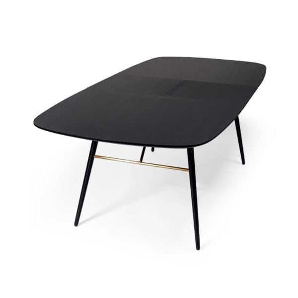 njordec uitschuifbare eettafel dawn - zwart - Afbeelding 2