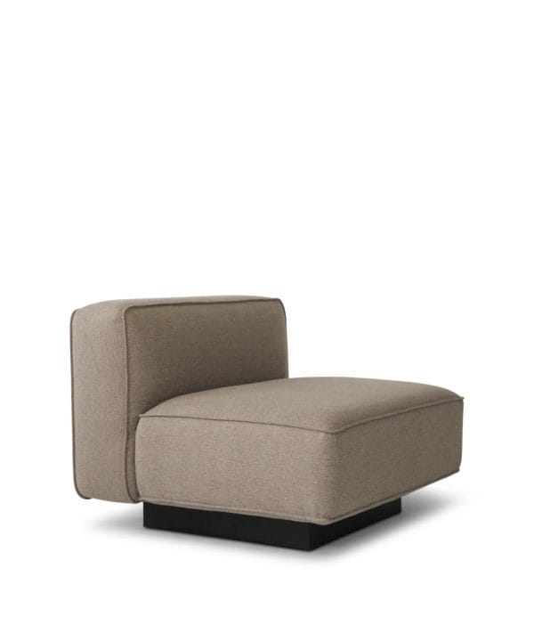 njordec utopia modulaire bank – element zonder arm – donker beige - Afbeelding 2