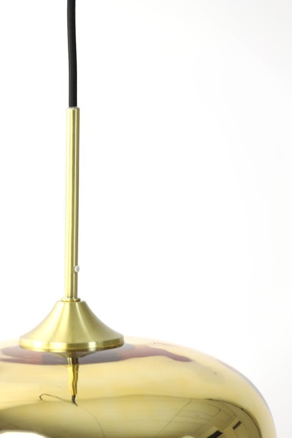 light & living hanglamp mayson - dip dye glas goud - ø 40 cm - Afbeelding 3