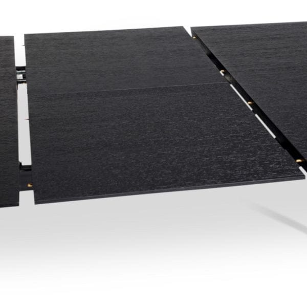 njordec uitschuifbare eettafel dawn - zwart - Afbeelding 3