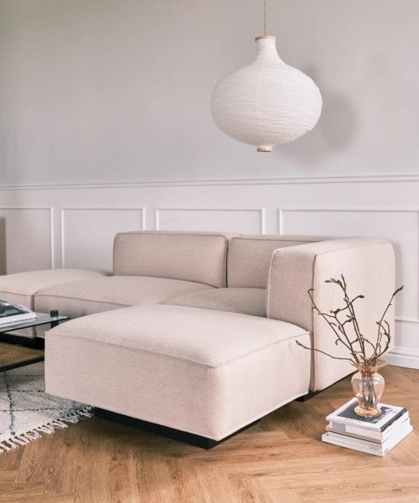 njordec utopia poef - licht beige - Afbeelding 3