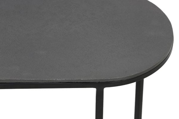 light & living bijzettafel bocov - antiek lood & zwart - set van 2 - Afbeelding 4