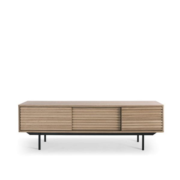 njordec tv meubel sense - naturel - essenhout - Afbeelding 4