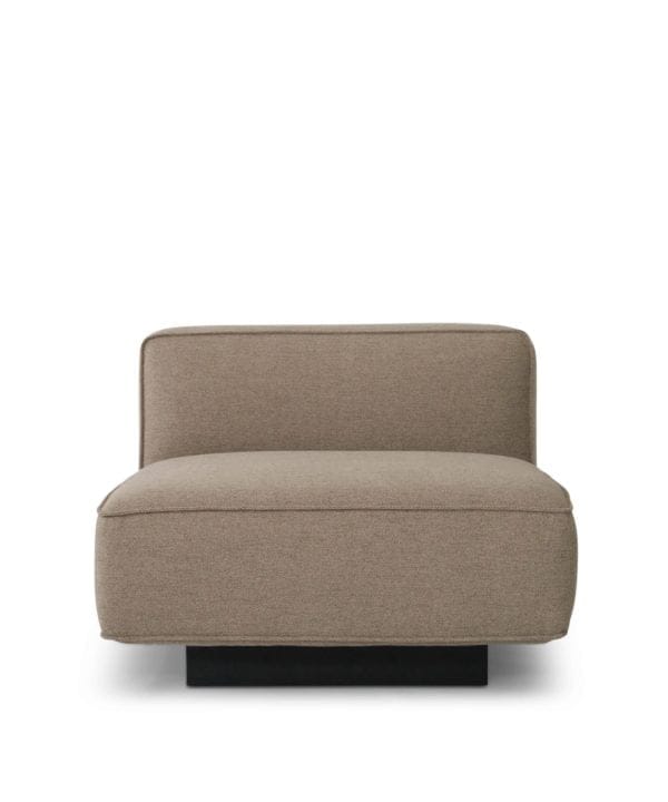 njordec utopia modulaire bank – element zonder arm – donker beige - Afbeelding 4