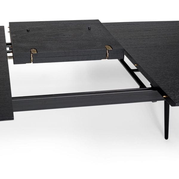 njordec uitschuifbare eettafel dawn - zwart - Afbeelding 5