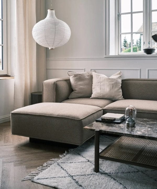 njordec utopia modulaire bank – element zonder arm – donker beige - Afbeelding 5