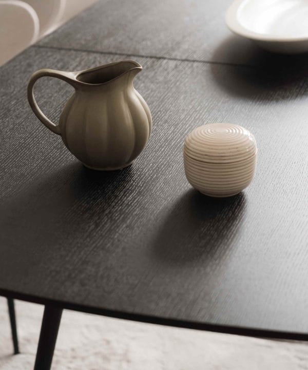 njordec uitschuifbare eettafel dawn - zwart - Afbeelding 7