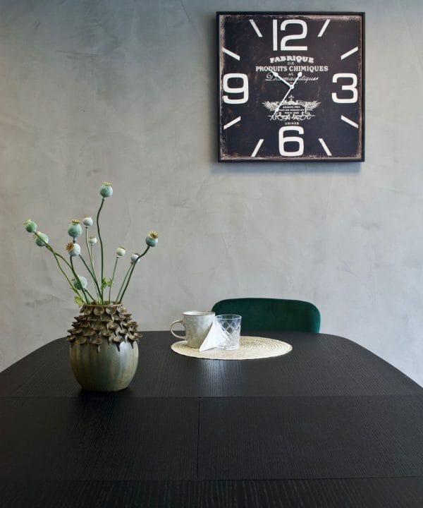 njordec uitschuifbare eettafel dawn - zwart - Afbeelding 8