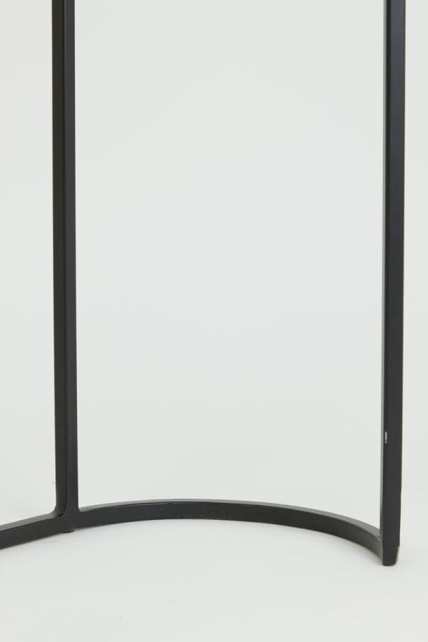 light & living bijzettafel bocov - antiek lood & zwart - set van 2 - Afbeelding 9