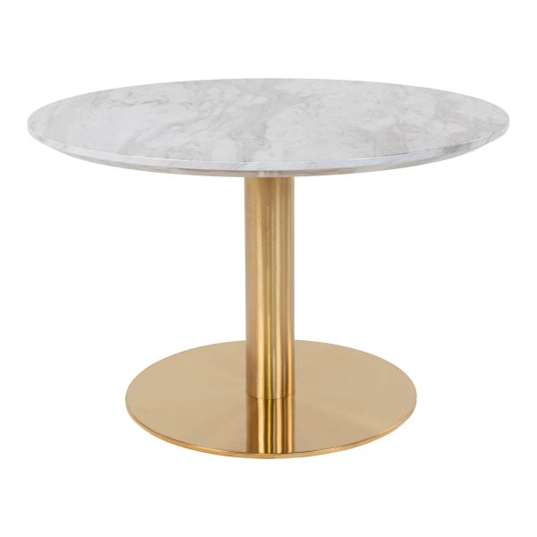 house nordic bolzano salontafel - marmer - brons