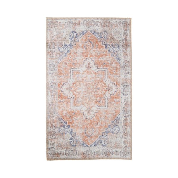 house nordic havana vloerkleed - oranje & blauw - 160x230 cm