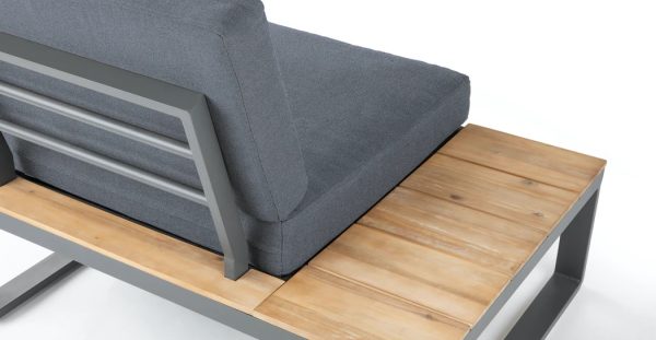 eurofar albufeira modulaire loungeset - antraciet - hoek lounge