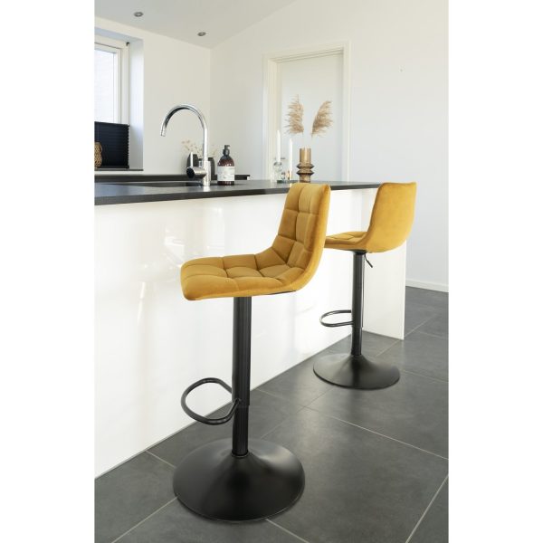 house nordic middelfart barkruk - mosterd geel - Afbeelding 2