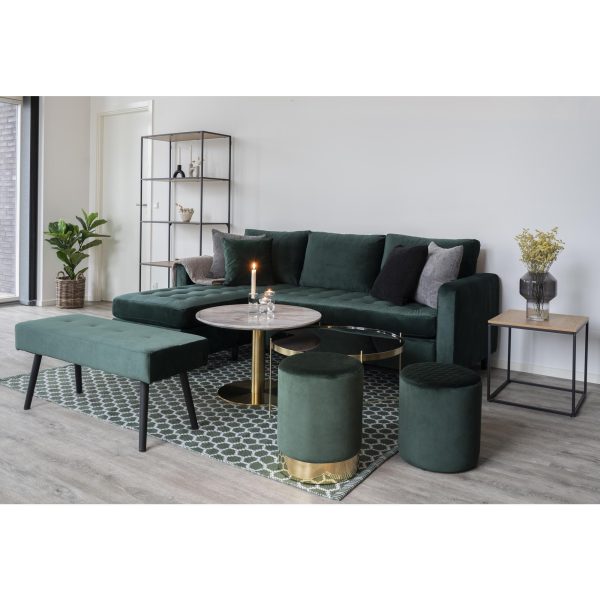 house nordic bolzano salontafel - marmer - brons - Afbeelding 2