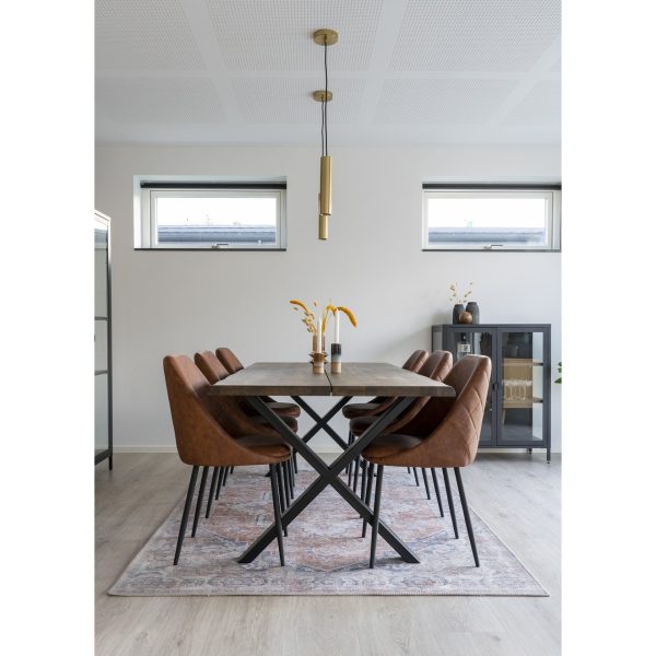 house nordic havana vloerkleed - oranje & blauw - 160x230 cm - Afbeelding 2