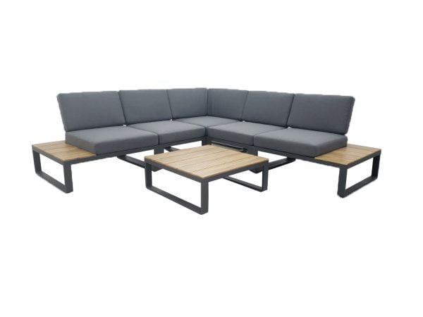 eurofar albufeira modulaire loungeset - antraciet - hoek lounge