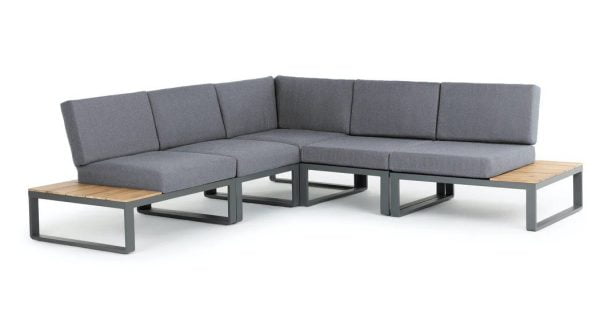 eurofar albufeira modulaire loungeset - antraciet - hoek lounge