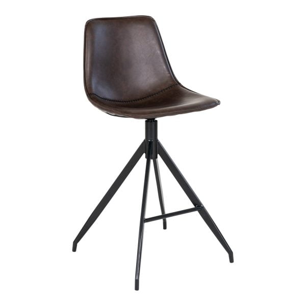 house nordic monaco barkruk - kunstleder - bruin - Afbeelding 3