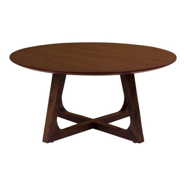 house nordic salontafel hellerup - walnoot - Ø75 cm - Afbeelding 3