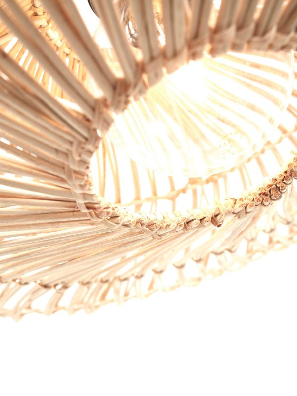 good & mojo vloerlamp zanzibar - wit - ø40 cm - Afbeelding 3